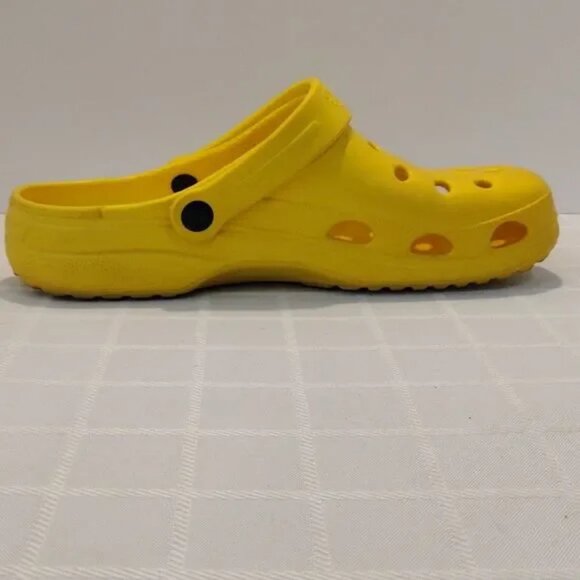 Unisex Yellow Holey Soles Canada Sandals! Gently Used Condition! CONSIGNMENT! - Picture 5 of 12
